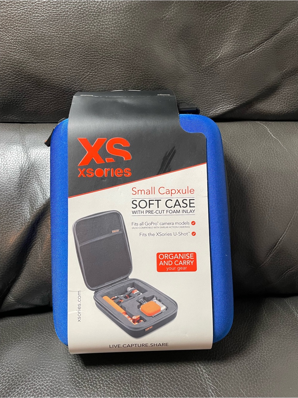 XSories Large Capsule Soft Case for GoPro Camera w/ Pre-Cut Foam Carry Case